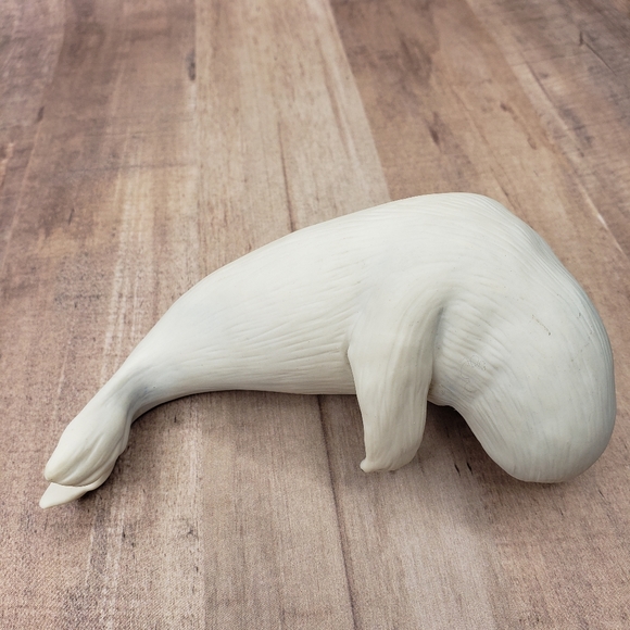 Vintage The Franklin Mint Snow Pup on Ice White Seal 1987 Humane Society - Picture 11 of 14